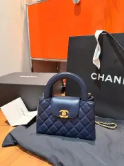 シャネル ケリーバッグ ネイビー 出品