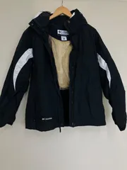 Columbia　コロンビア マウンテンパーカー　黒　フード付