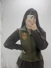 ポロラルフローレン Y2Kクレストキルティング軽量ダウンベスト 85 C07528