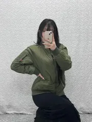 プーマ ストリート ヴィンテージ オリーブカーキ MA-1ジャケット ブルゾン L C07735