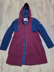 THE NORTH FACE ザノースフェイス フード ロング コート バーガンディ ネイビー