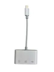 《訳あり新品★外箱にキズ・汚れあり・中身は新品です》iPhone SDカードリーダーLightning usb変換アダプタ・SDカード・microSDカード