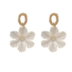 ピアス レディース 金属アレルギー対応 揺れる 花ピアス大きめ 人気 0