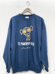 JUNRed 준 레드 파워 퍼프 걸즈 스웨트 풀오버 THE POWERPUFF GIRLS 버블스 스웨트 sizeL/청록 ■■레이디스
