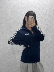 アディダス ファイヤーバード オールドスクール ネイビー ジャージ ジップアップ 95 C08735