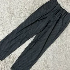《良品》BEAUTY&YOUTH UNITED ARROWS テーパードパンツ グレー S ストライプ