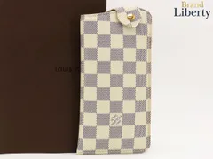 【激レア新古品】ルイヴィトン LOUIS VUITTON ダミエアズール エテュイ リュネット MM アイウェアホルダー メガネケース サングラスケース 眼鏡入れ ホワイト PVC N60025