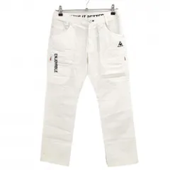 【新品】ルコックゴルフ パンツ 白 ストレッチ ティー装着可 ソフトフィットウエスト レディース 11 ゴルフウェア le coq sportif