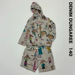 DENIM DUNGAREE デニムダンガリー☆スウェットセットアップ 140 クレヨン