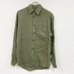 古着 used　00s　OLD GAP　オールドギャップ　長袖リネンシャツ　ヴィンテージ　カーキ　Sサイズ【値引き交渉OK！】