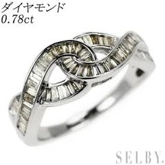 K18WG ダイヤモンド リング 0.78ct