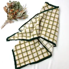 POM Amsterdam ポムアムステルダム チェック 三角ストール オランダ インポート (121Y＋5010)26F