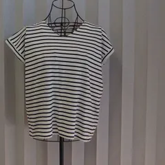 earth music&ecology 半袖ボーダーTシャツ (製番:4)