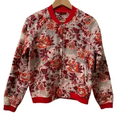 美品 VIVIENNE TAM ヴィヴィアンタム ナイロン エンブロイダリー ジャケット ブルゾン サイズ40 レッド レディース 古着 中古 USEDのサムネイル