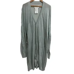 美品 Maison Margiela メゾンマルジェラ 白タグ シルクニット ロングカーディガン Sサイズ サックス レディース 古着 中古 USEDのサムネイル