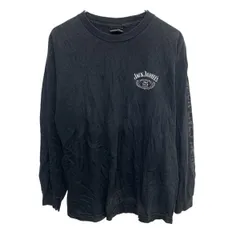 Wrangler 長袖 プリントTシャツ ブラック ラングラー プルオーバー ビッグプリントアームプリント ロンT ロングTシャツ 春物 a803-5520のサムネイル