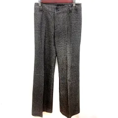 クードシャンス CdeC COUP DE CHANCE パンツ スラックス 総柄 絹混 シルク混 6 茶 ブラウン グレー /RT