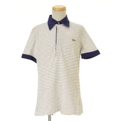 【LACOSTE】70s フランス製 ボーダー半袖ポロシャツ