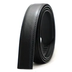 【新品】 [BEEL] ベール 【ベルト 交換用 帯のみ】 ベルト メンズ 牛革 オートロック レザー 紳士 穴無し 大きいサイズ ビジネス スーツ カジュアル シュリンク ブラック 1