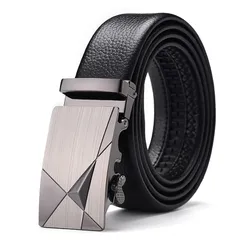 【新品】 [THYEGN] ベルト メンズ 紳士用ベルト ビジネス 革ベル 穴なし オートロック式 ベルト 使いやすい 大きいサイズ レザー 丈夫 サイズ調整可能 無段階調節 カジュアルベルト スーツ ベルト ?さ120cm 0