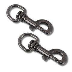 Neutral Zenith リードフック ナスカン 犬 金具 首輪 バックル ハーネス ペット アクセサリー リーシュ 2個セット (ガンメタル, 内径14.5mm) [ガンメタル] [内径14.5mm]