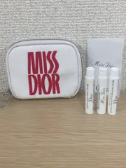 ！２　Dior ディオール ノベルティ 香水 ポーチ ノベルティポーチ ミスディオール ポーチ裏汚れあり 香水1ml お試し 残量2割程【香水】【0.5】