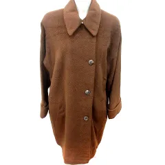 クリスチャンオジャール CHRISTIAN AUJARD コート ステンカラー 総裏地 ウール 茶 ブラウン /RT