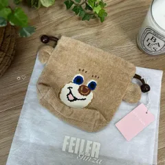 新品未使用　FEILERフェイラー　ドアップテディ耳付き巾着　ポーチ　ニコ　ベア