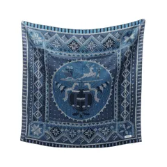 HERMES エルメス カレ90 AU COIN DU FEU スカーフ