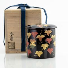 ◆t706◆茶道具 和田寿峰 桐竹蒔絵 面梨地 唐戸面茶器 棗 ◇t706◇茶道具 和田寿峰 桐竹蒔絵 面梨地 唐戸面茶器 棗 - メルカリ
