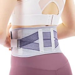 Capprecier 腰サポーター 男女兼用 スポーツ用 通気性 腰痛ベルト 腰コルセット 加圧 固定 サポートベルト 運動 筋トレ ランニング ジム対応 (グレーパープル, M) [グレーパープル] [M]