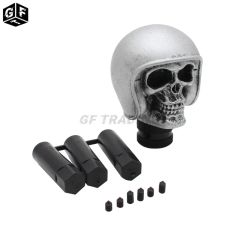  スカルヘッドスタイル カー ギアシフトノブ シフター 汎用  マニュアルトランスミッション ギアシフトノブ シフターレバー ほ