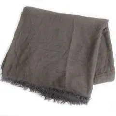 【ドンドン見直し】美品□黒タグ 2020年製 EMPORIO ARMANI/エンポリオアルマーニ イーグル ロゴ柄 ストール/大判ショール チャコール系 UNI 伊製 正規品