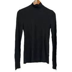 美品 BURBERRY バーバリー 長袖 ハイネックカットソー S ブラック レディース 古着 中古 USED