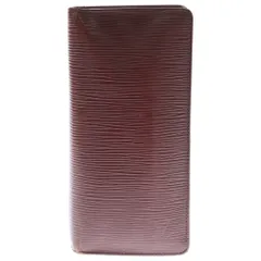 LOUIS VUITTON (ルイヴィトン) エピ ポルトフォイユ ブラザ 2つ折ウォレット 長財布 レッド M60614 CA015S