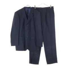 Paul Smith (ポールスミス) ストライプ セットアップ スーツ 3B テーラードジャケット 1タック テーパードパンツ ネイビー
