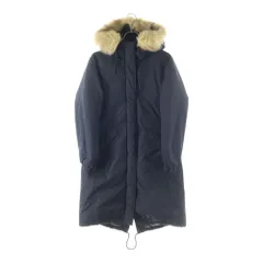 THE NORTH FACE (ザノースフェイス) WHITE LABEL NORWALK DOWN COAT ホワイトレーベル ファーフーデッド ナイロン ダウンコート レディース ブラック NC1DI83K