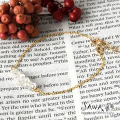 【新品】【SAWA サワ】水晶 モチーフ 14kgf ブレスレット (14k-br-3)<br><br>レディース アクセサリー ナチュラル シンプル ホワイト 大人可愛い ハンドメイド ギフト プレゼント