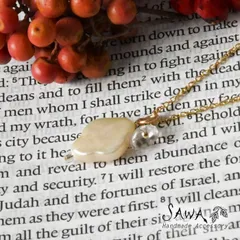 【新品】【SAWA サワ】淡水パール モチーフ 14kgf ネックレス (14k-n-25)<br><br>レディース アクセサリー ナチュラル シンプル ホワイト 大人可愛い ハンドメイド ギフト プレゼント