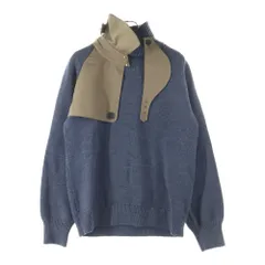 kolor (カラー) 21AW DOCKING KNIT ドッキングデザイン ウールニット セーター グレー 21WCM‐N01301のサムネイル