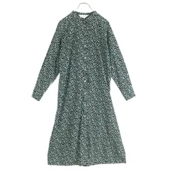 【タグあり極美品】SOEJU ソージュ★ドット柄が目を惹く♪ ロングワンピース 幾何学 モード サイズＦ 黒系 z18557