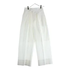 STUDIOUS (ステュディオス) Cotton Typewriter Tuck Pants コットン タイプライター タックパンツ ホワイト 122240157のサムネイル