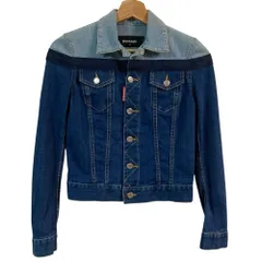 美品 Dsquared2 ディースクエアード デニムジャケット サイズ36 ブルー インディゴ レディース 古着 中古 USED