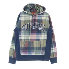 SUPREME (シュプリーム) 14AW Arch Logo Plaid Pullover アーチロゴデザイン チェック柄 フーデッド スウェット パーカー マルチ