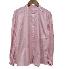 美品 24SS TOMORROWLAND トゥモローランドコレクション ストレッチブロード ピンタックブラウス 13-01-41-01102 サイズ36 ピンク レディース 古着 中古 USED