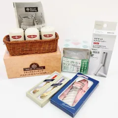 キッチン雑貨など5点まとめ売り スパイスセット 米びつ漏斗 ドアストッパー 記念スプーン　未使用品