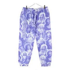 SUPREME (シュプリーム) 18AW Jesus and Mary Sweatpant ジーザス アンド メリー 総柄 スウェットロングパンツ パープル/ホワイトのサムネイル