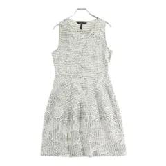 BCBGMAXAZRIA (ビーシービージーマックスアズリア) フラワーパターン ノースリーブ ワンピース ブラック/ホワイト レディース JFK64D33-141のサムネイル