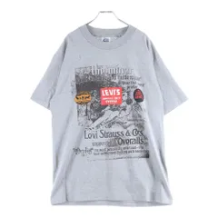Levi's (リーバイス) 90s VINTAGE AMERICA'S FINEST OVERALL プリントTシャツ グレー