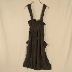 M1-02615【Women】MALAIKA(マライカ) サロペットショートパンツ 肩紐調節可能 (XXL相当) / 茶色系 全体的に色褪せ有 内側、タグ取れかけ有 両肩紐ボタンホールほつれ有 股部分ほつれ有 表、右側ポケット左サイド上にほつれ有 Kのサムネイル